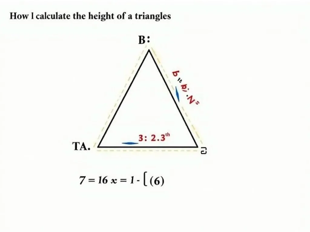 Berechnen Höhe Dreieck